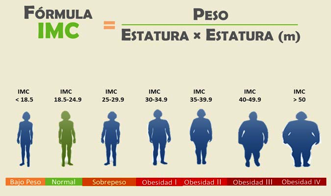 IMC- como saber si estoy excedido de peso